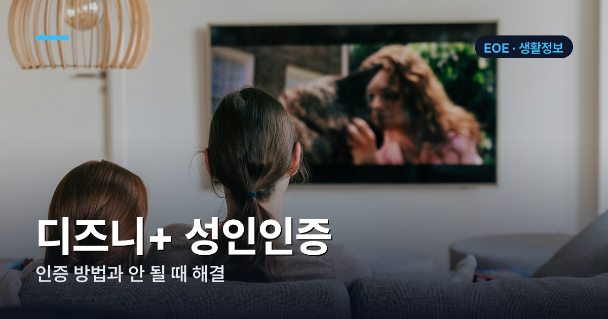디즈니플러스 성인인증 방법 | 프로필별 인증·오류 해결 (2026)